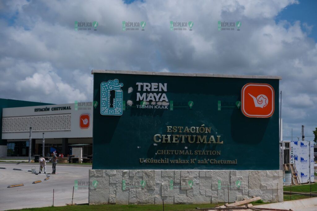 Supervisa Mara Lezama obras de la estación del Tren Maya en Chetumal