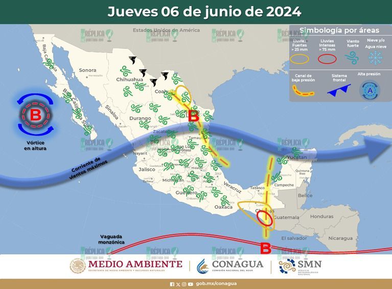 Intervalos de chubascos y sensación térmica de 45 grados para Quintana Roo