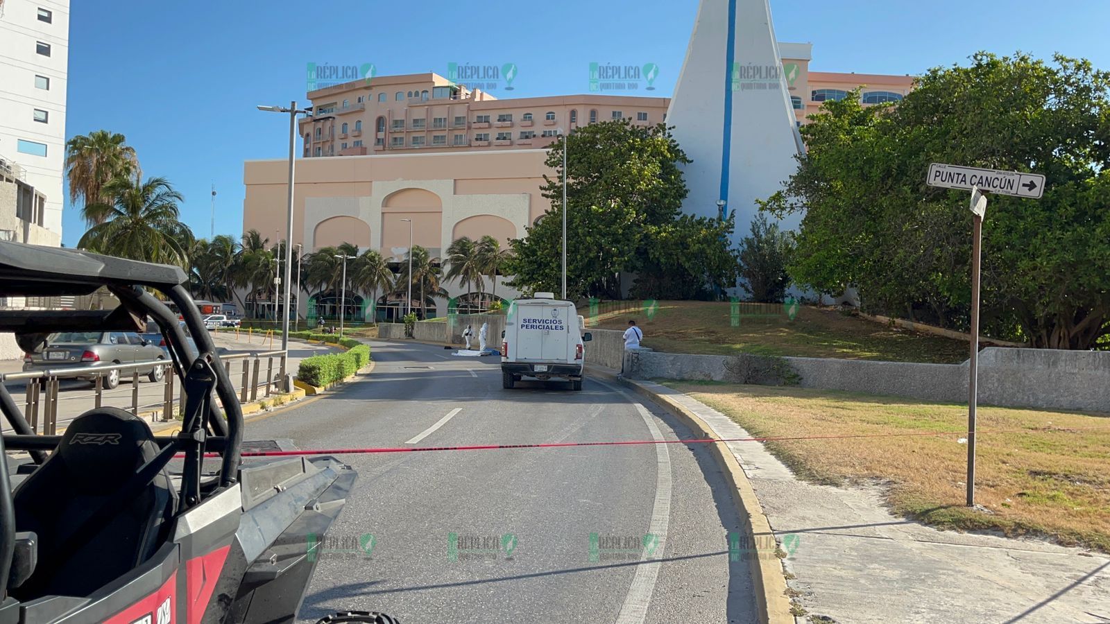 Fallece motociclista al derrapar en la Zona Hotelera