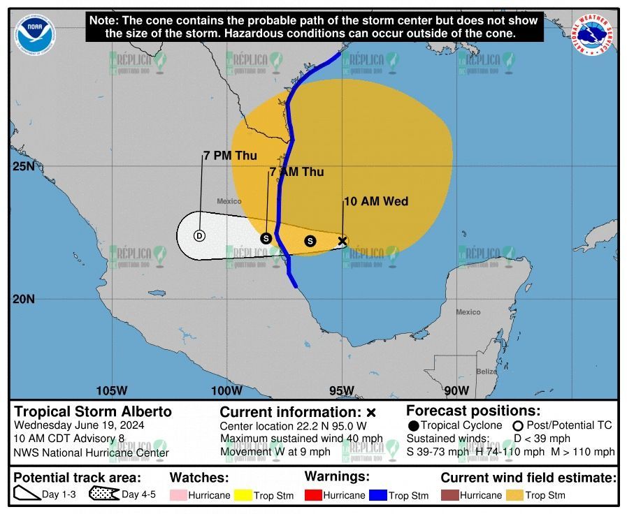 Se forma la tormenta tropical ‘Alberto’, primer ciclón de la temporada