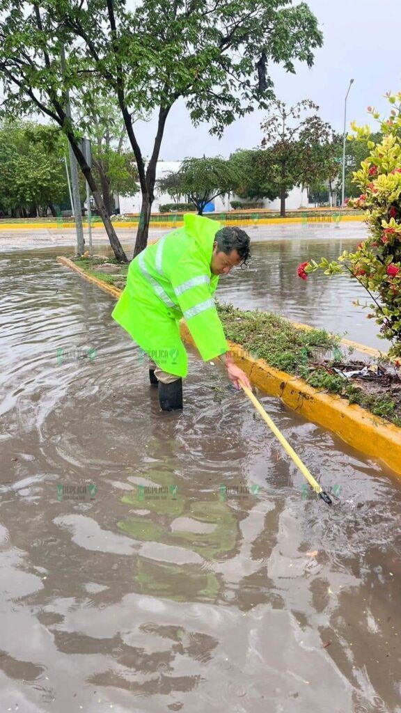 Reacción inmediata del gobierno municipal ante lluvias intensas