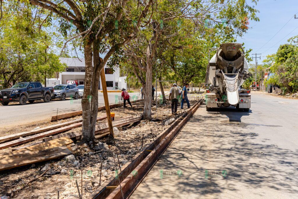 Diego Castañón supervisa tres obras para la avenida La Selva de Tulum
