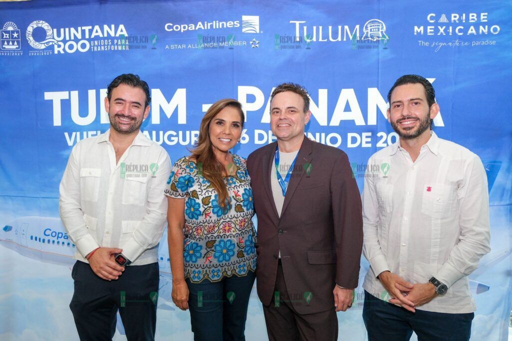 Recibe Mara Lezama primer vuelo de Copa Airlines, conectará Tulum con Hub de las Américas, Panamá