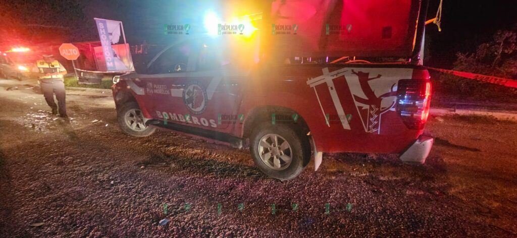 Choque en Punta Petempich deja 2 muertos y 1 herido