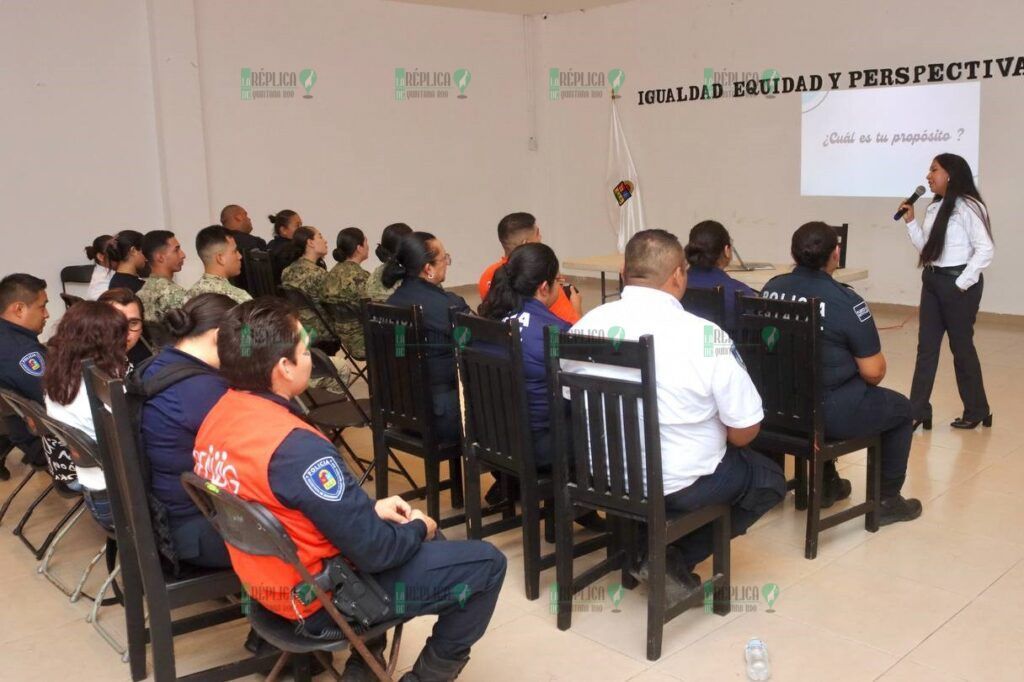 Refuerzan capacitación sobre igualdad, equidad y perspectiva de género entre policías de Puerto Morelos