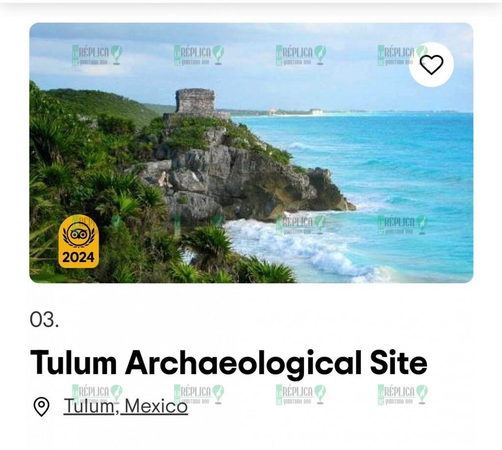 Figura Tulum tres veces en el top 10 de Tripadvisor