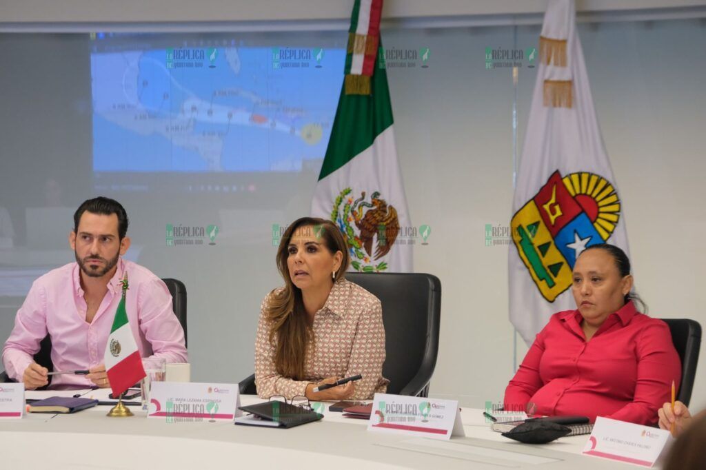 Mara Lezama y la Coordinadora Nacional de Protección Nacional encabezan acciones ante la llegada del Huracán “Beryl”