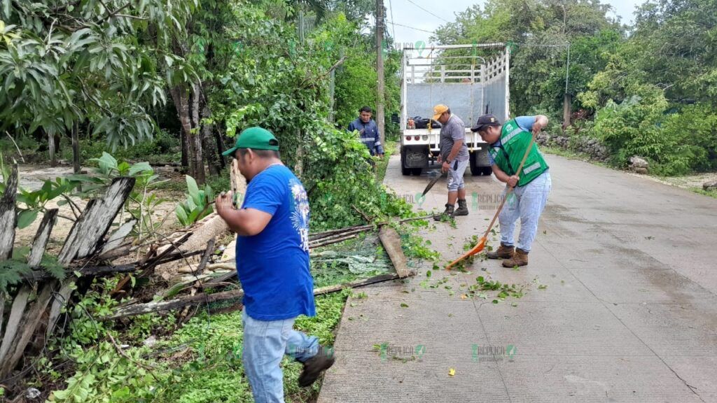 Reporta Blanca Merari saldo blanco en Puerto Morelos luego del paso del Huracán “Beryl”