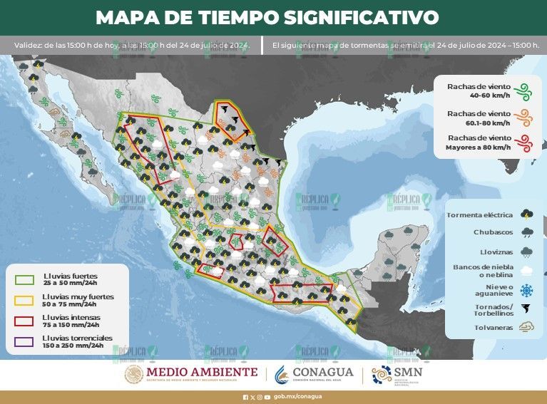 Lluvias aisladas en regiones de Quintana Roo