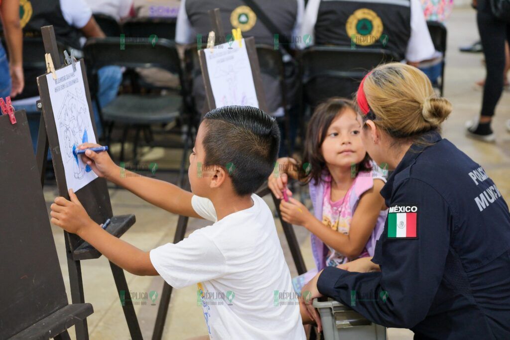 Inaugura Mara Lezama Feria de Paz y Desarme Voluntario en Villas Otoch Paraíso para la Construcción de Paz en Quintana Roo