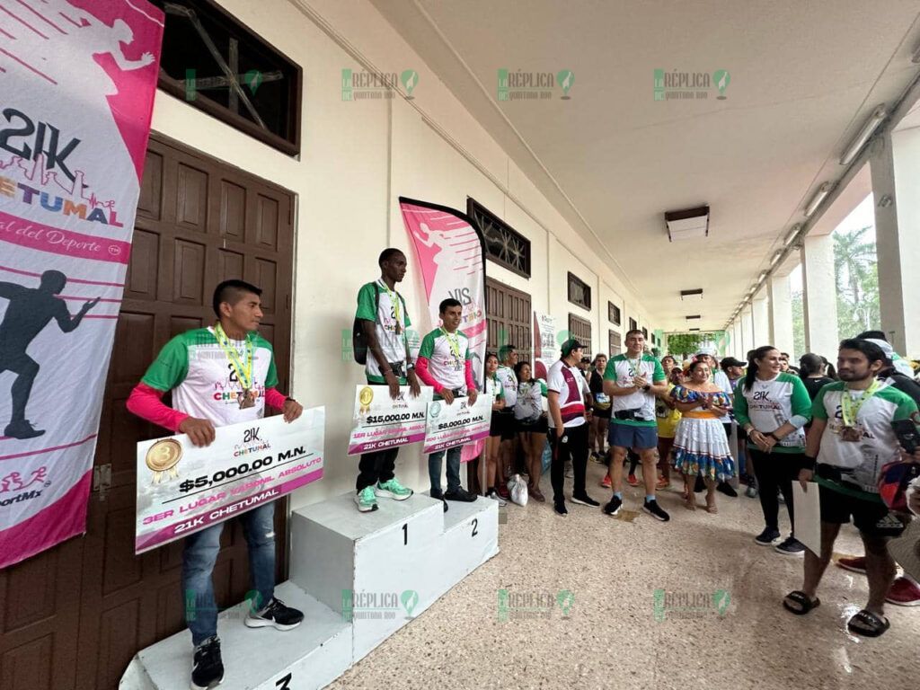 Éxito en la Tercera Edición del Medio Maratón 21K Chetumal