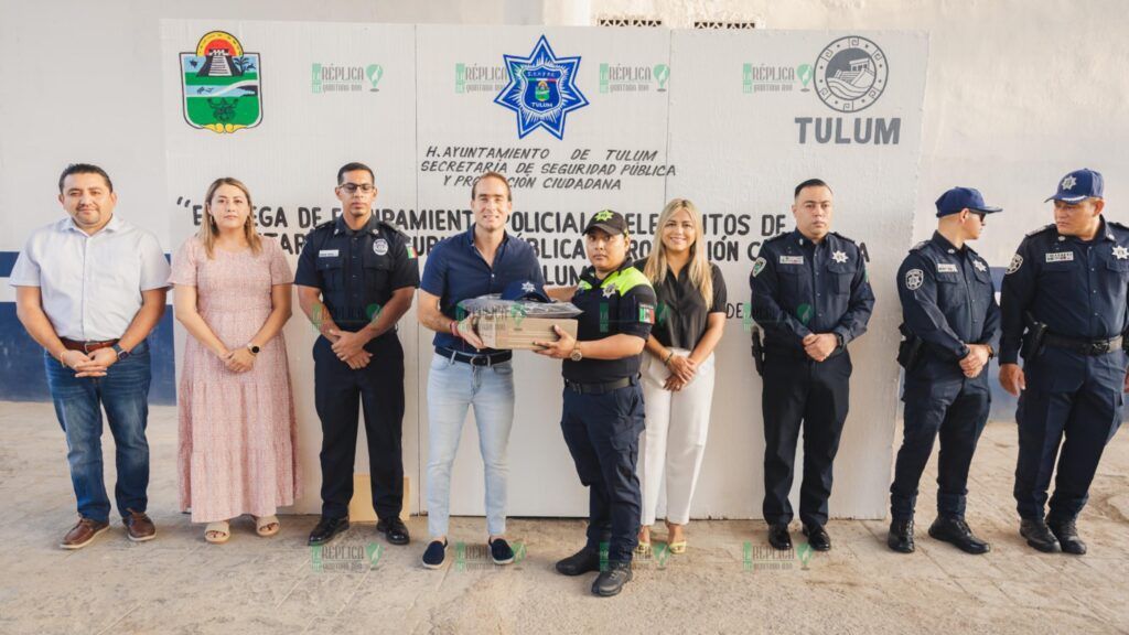 Diego Castañón refuerza con equipo táctico a la Secretaría de Seguridad de Tulum