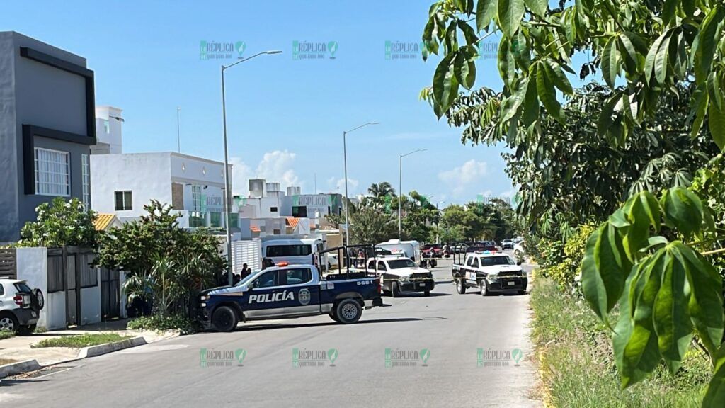 Ejecutan a un hombre afuera de su casa en el fraccionamiento Gran Santa Fe de Cancún