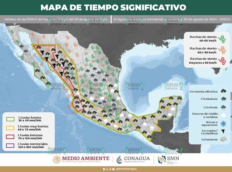 Martes con posibles lluvias en Quintana Roo