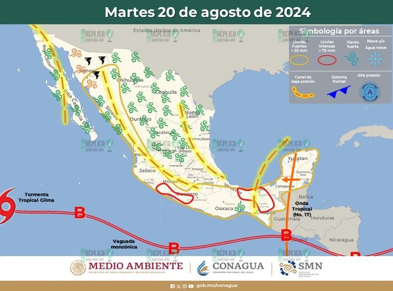 Martes con posibles lluvias en Quintana Roo
