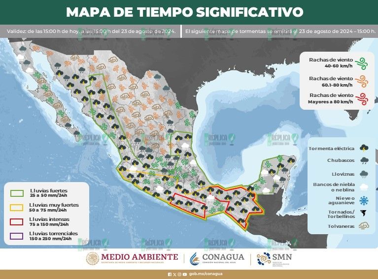 Cielo nublado y algunas lluvias en Quintana Roo