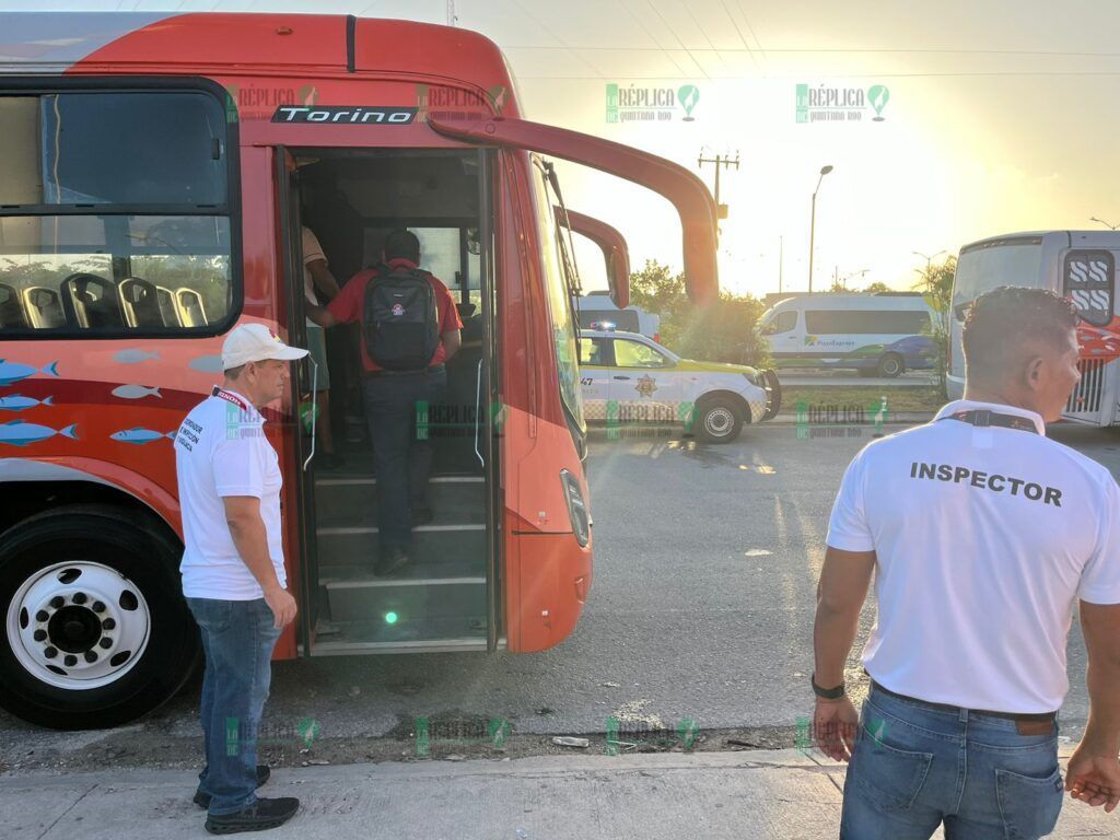 Arrancan operativo para evitar aumento no autorizado del transporte público en Cancún