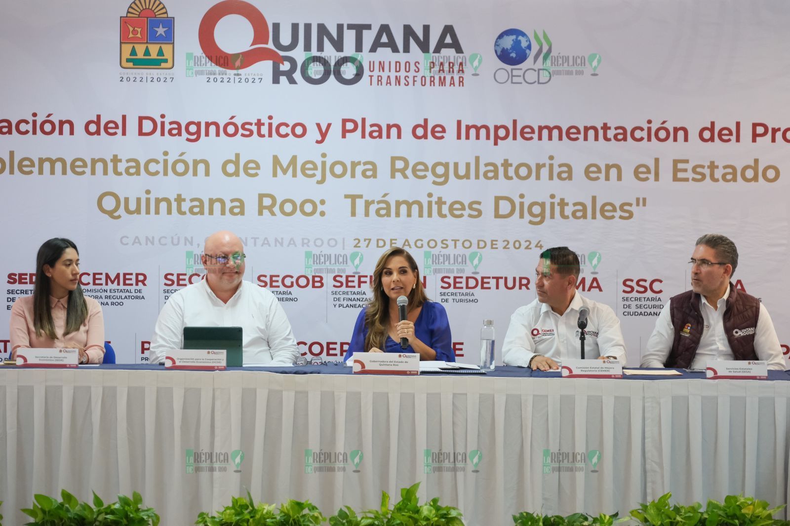 Impulsa Mara Lezama la Ventanilla Digital de Inversiones con la OCDE para el bienestar social y el desarrollo económico de Quintana Roo