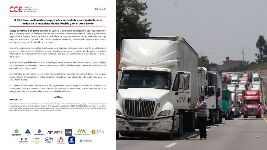 CCE hace enérgico llamado a restablecer orden en la autopista México-Puebla