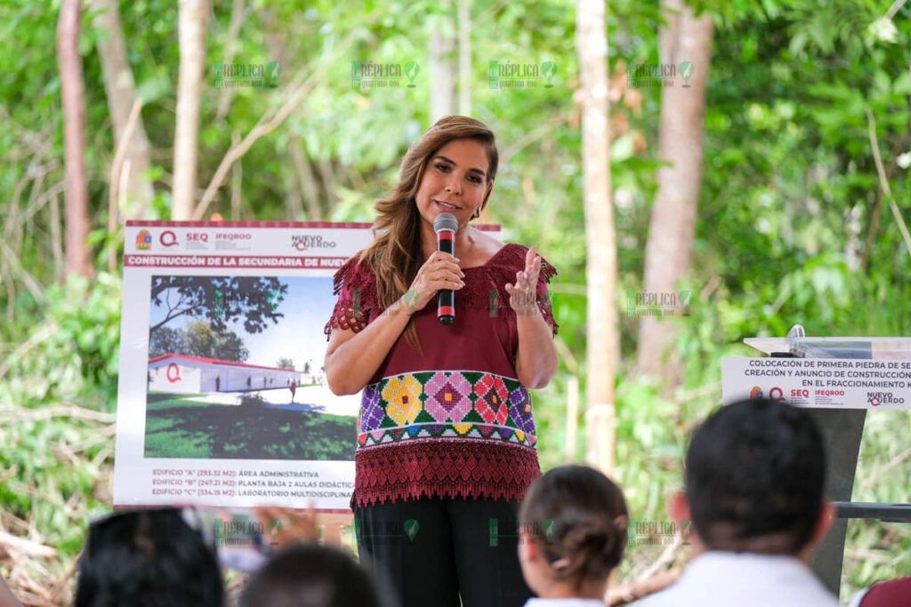 Fortalece Mara Lezama infraestructura educativa con inversión de 47 mdp para construir secundaria en el fraccionamiento Kusamil de Cancún