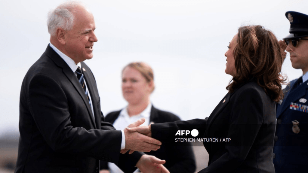 Kamala Harris y Tim Walz