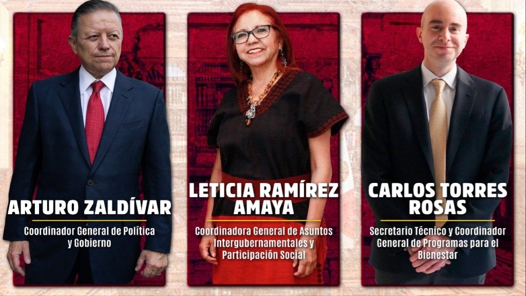 Foto: X@mario_delgado/ Morena Felicita a nuevos integrantes del gabinete