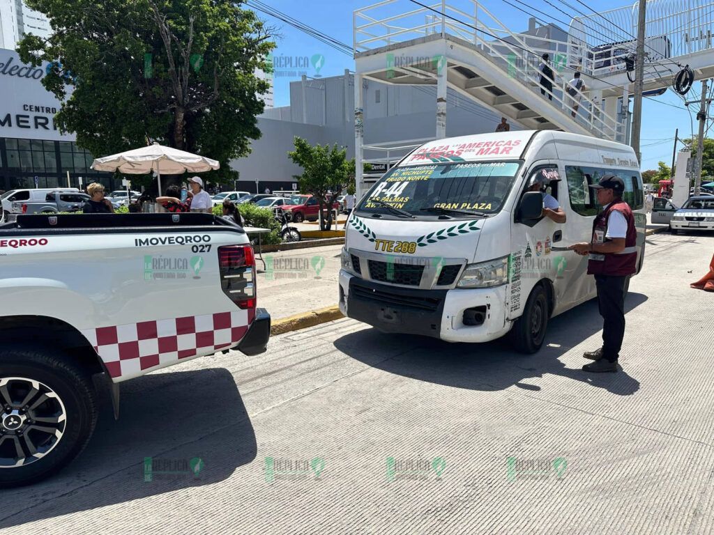 IMOVEQROO realiza operativos en todos los servicios de transporte vehicular en Quintana Roo para garantizar la seguridad de los usuarios