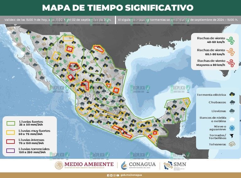 Lluvias fuertes en Quintana Roo
