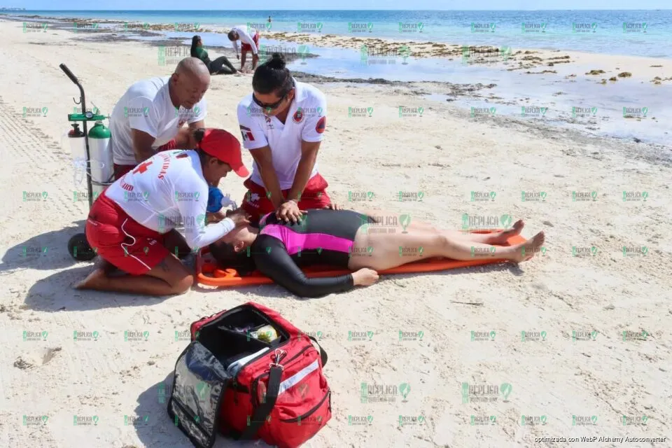 Participa Puerto Morelos en el Simulacro Nacional 2024