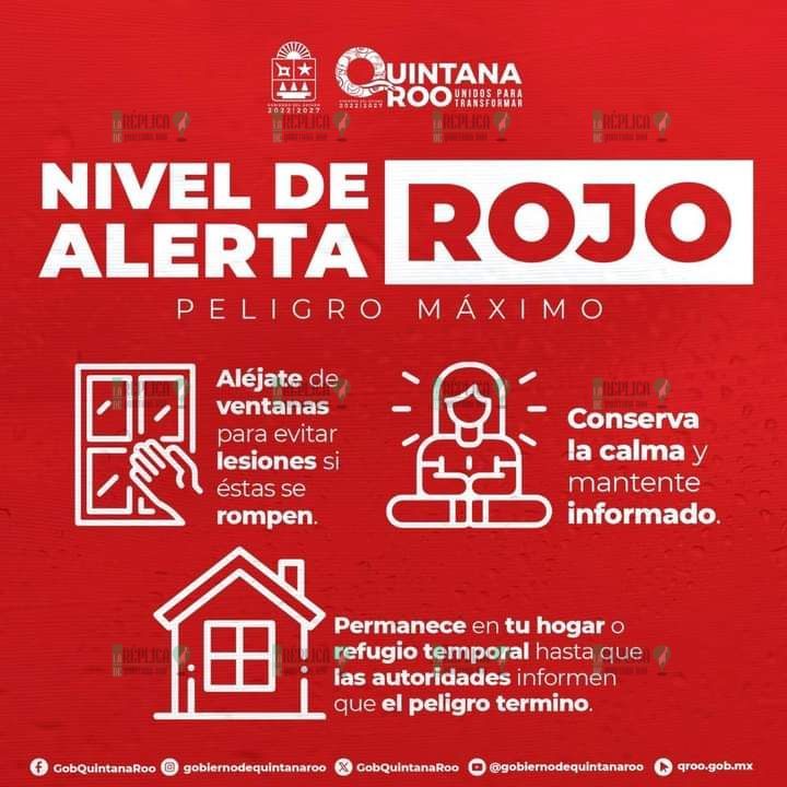 Entran cinco municipios del estado en ‘Alerta Roja’ por la tormenta tropical "Helene"