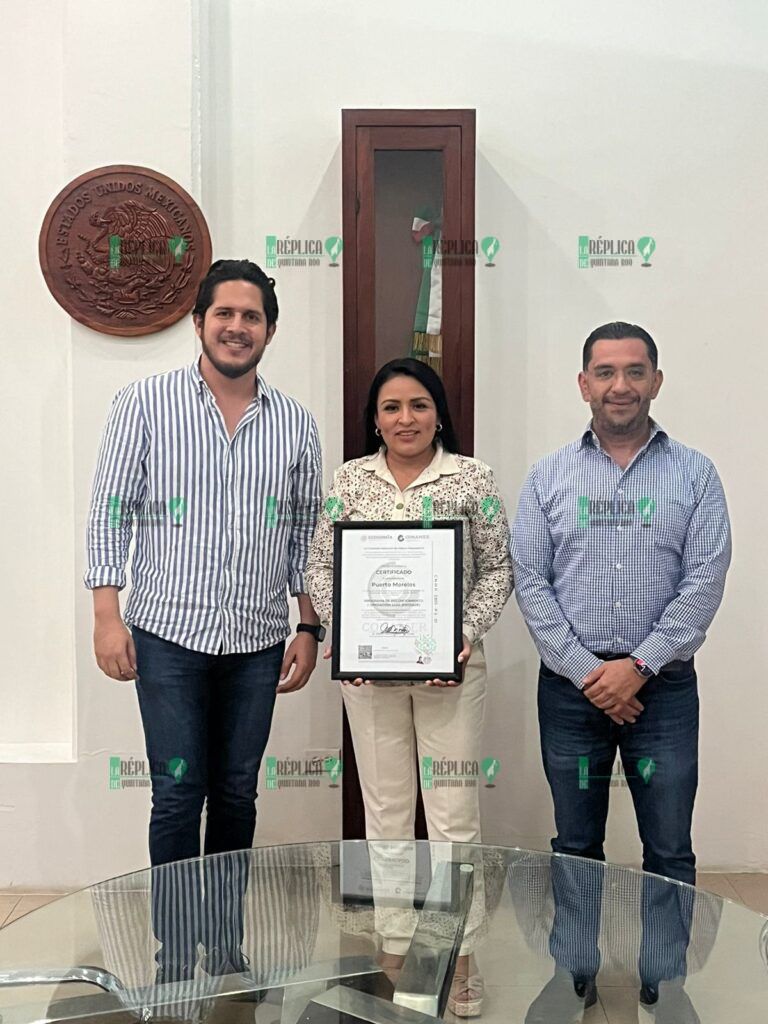 Recibe Puerto Morelos certificado de ingreso al programa de reconocimiento y operación del sistema de apertura rápida de empresas