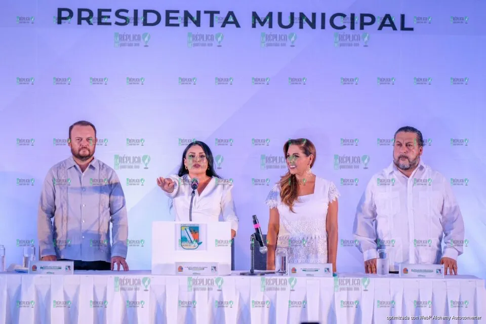 Acompaña Mara Lezama a Blanca Merari al rendir protesta como presidenta municipal de Puerto Morelos en esta nueva historia de Quintana Roo