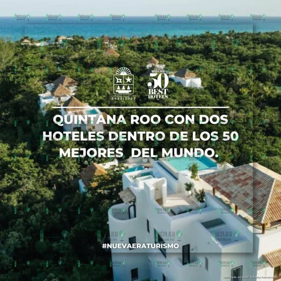Quintana Roo con dos hoteles dentro de los 50 mejores del mundo: Mara Lezama