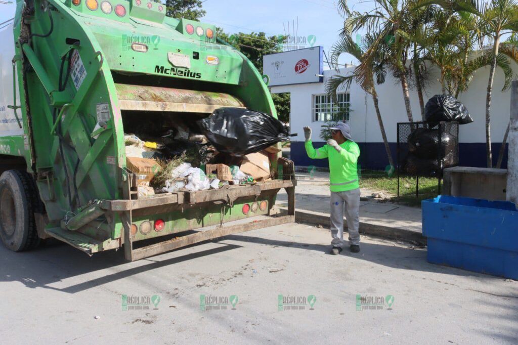 Se presta de manera regular la recolección de desechos sólidos en Puerto Morelos