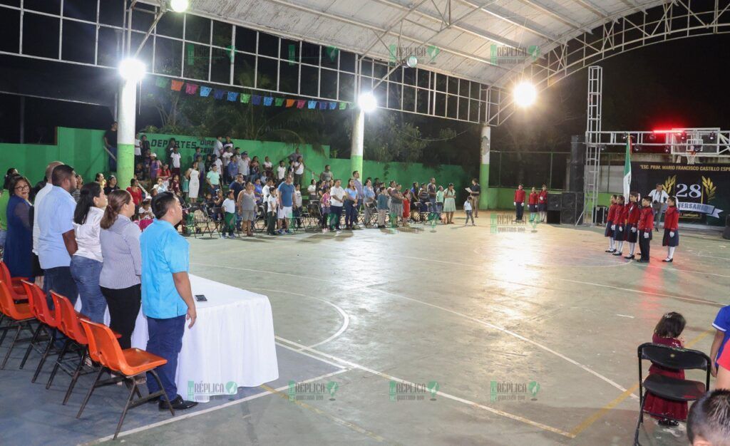 Celebran el 28 aniversario de la escuela “Mario Francisco Castillo Espinosa”, en Leona Vicario