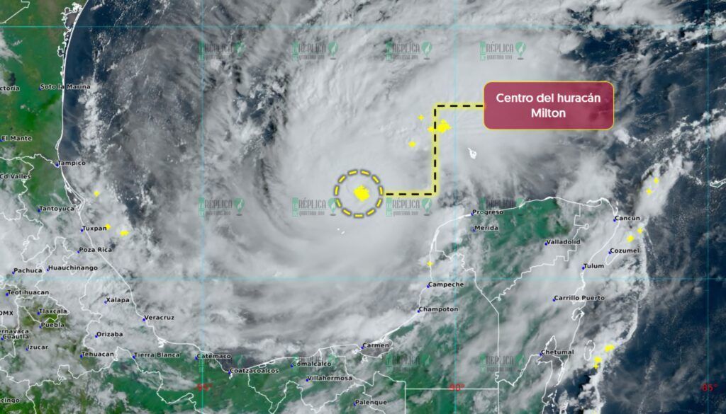 Huracán “Milton” evoluciona a categoría 5; se acerca a la Península de Yucatán