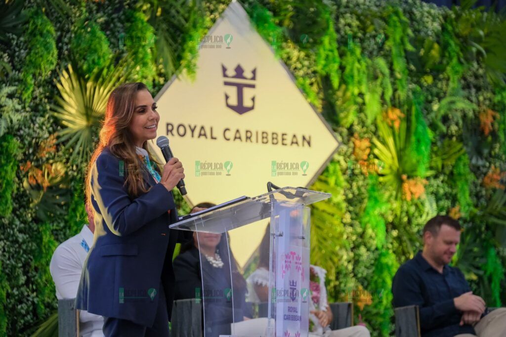 Encabeza Mara Lezama anuncio de 600 mdd en inversión de Royal Caribbean Group para el redesarrollo del puerto en Mahahual