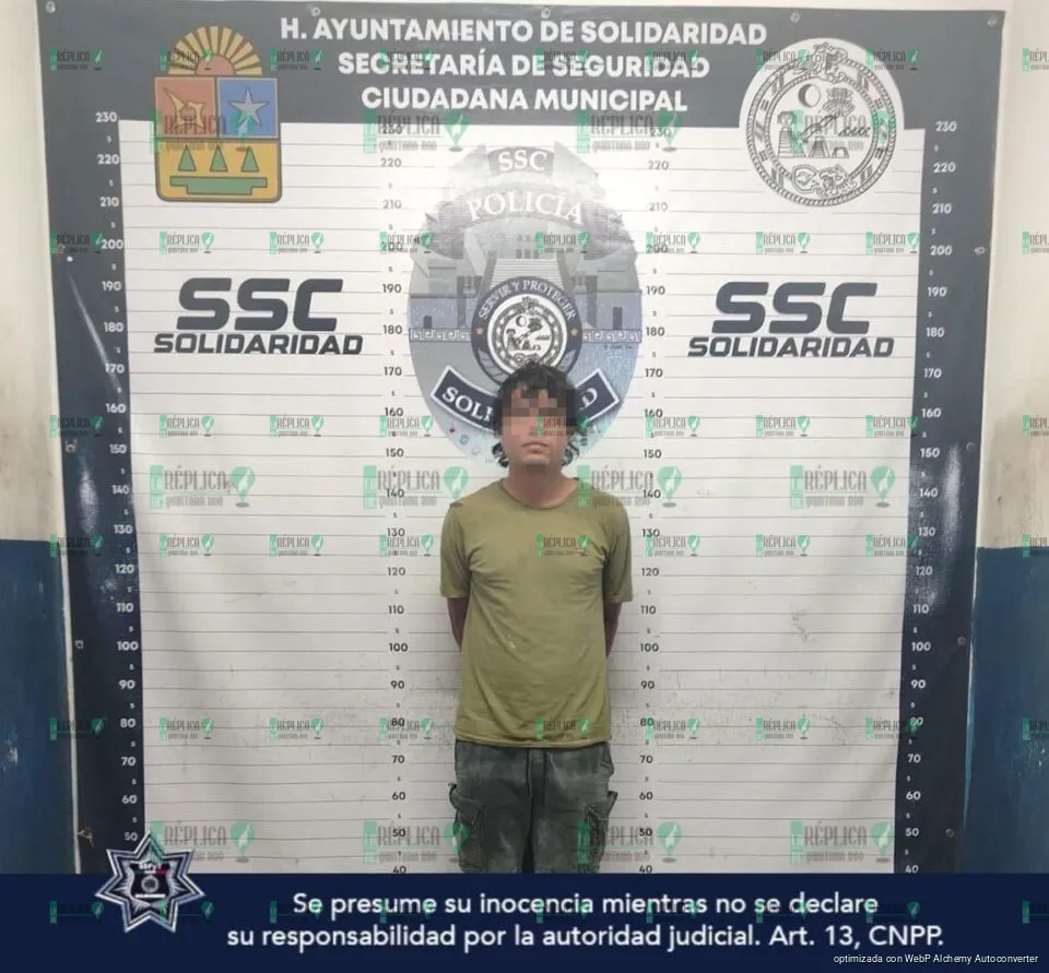 Detienen a un hombre por daños en instalaciones de Tránsito Municipal en Solidaridad