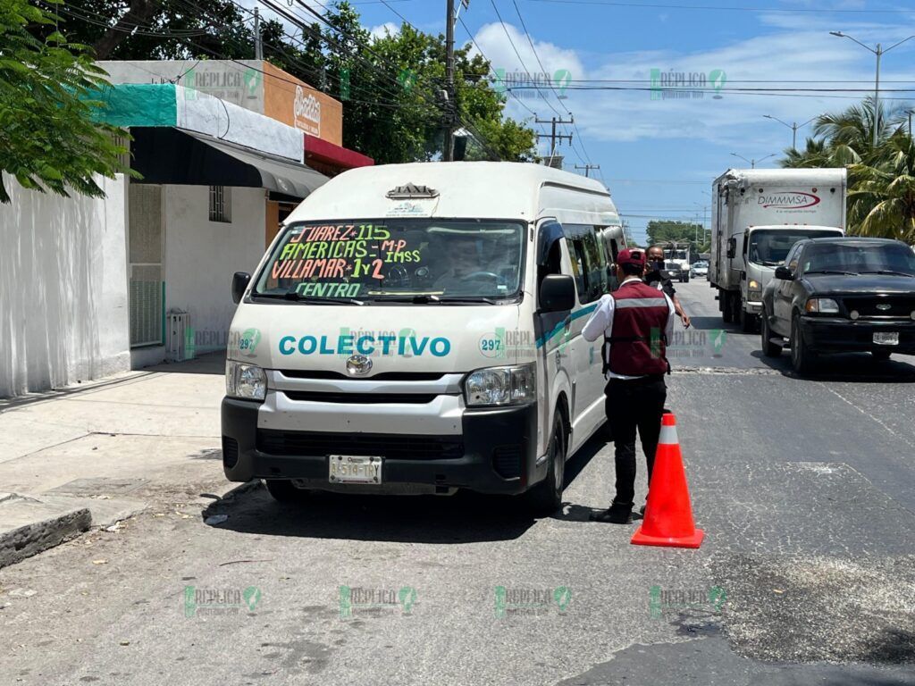 IMOVEQROO cancelará licencia de conducir a chofer de combi que arrolló a motociclistas en Cancún