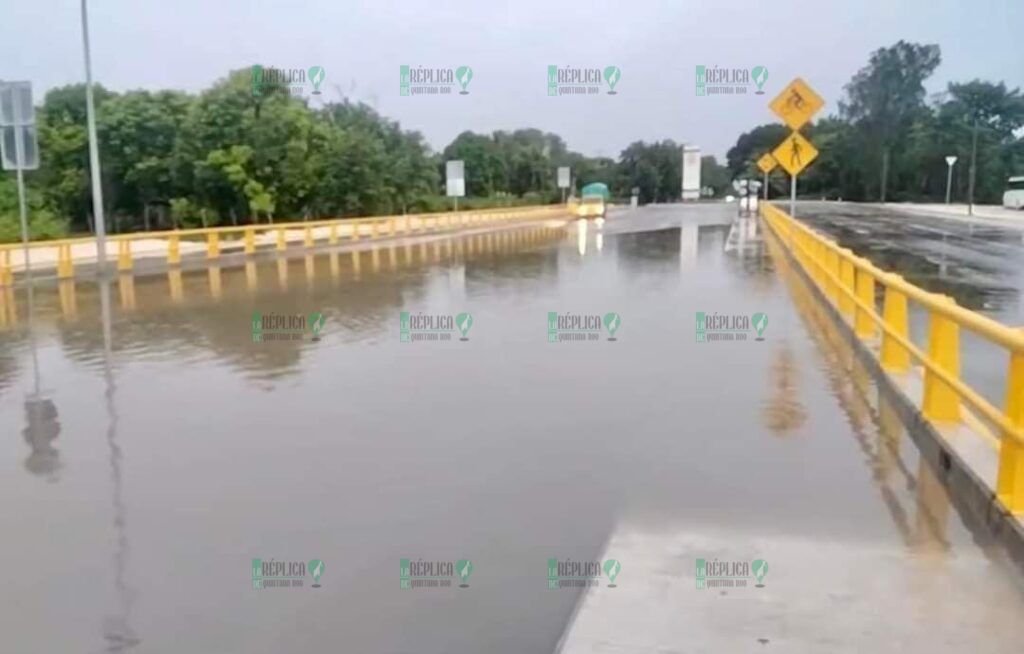 Evidencian lluvias fragilidad en infraestructura del Tren Maya en Chetumal