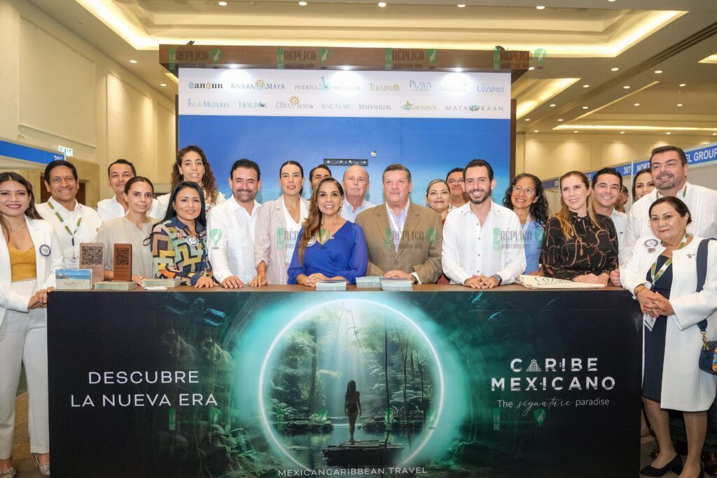 Inauguran Mara Lezama y Josefina Rodríguez Zamora, secretaria de Turismo, el Cancún Travel Mart 2024