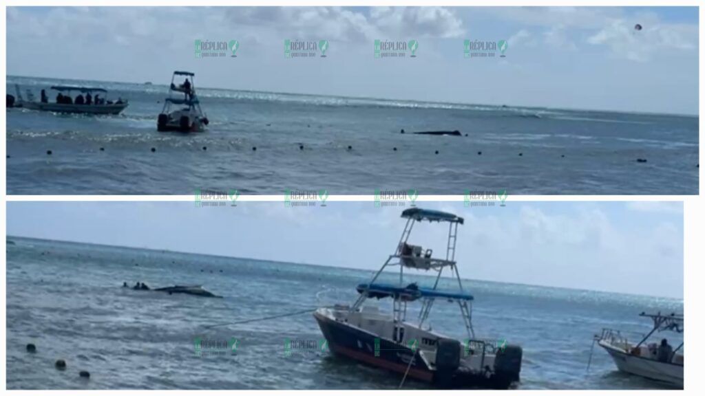 Se hunde embarcación con turistas a bordo en playa Coco Beach