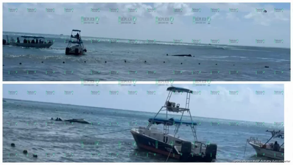 Se hunde embarcación con turistas a bordo en playa Coco Beach