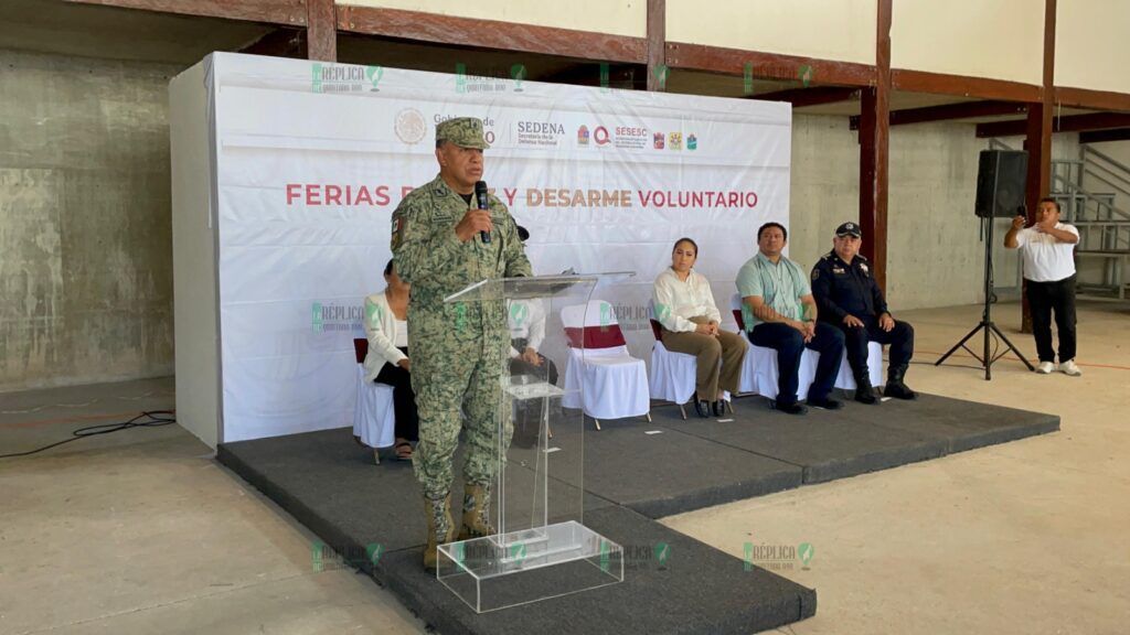 SESESC y SEDENA ponen en marcha Ferias de Paz y Desarme Voluntario en Felipe Carrillo Puerto