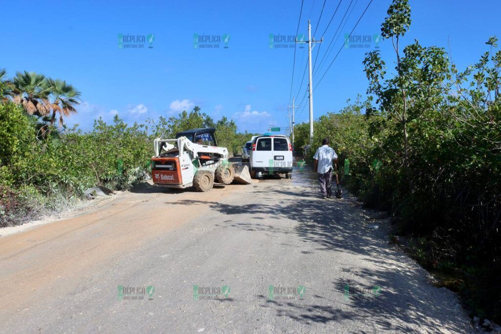 Arrancan los trabajos de rehabilitación del camino de Bahía Petempich