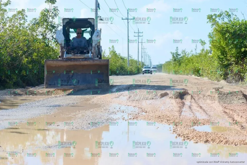 Arrancan los trabajos de rehabilitación del camino de Bahía Petempich