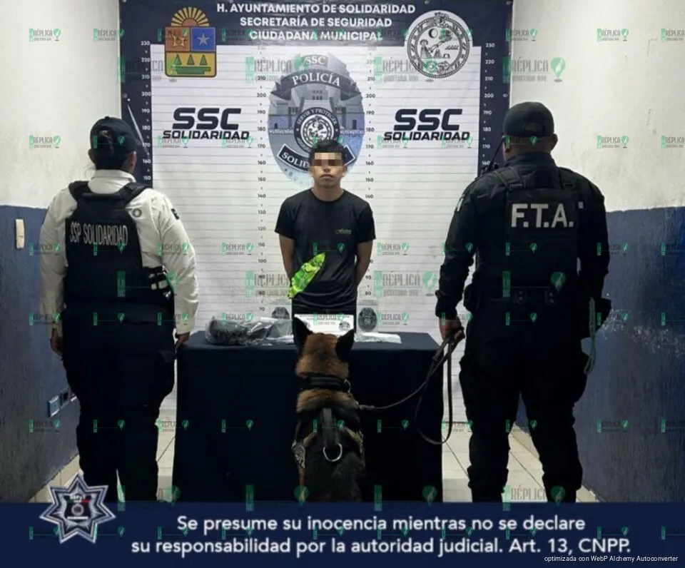 Aseguran en el centro a individuo por delitos contra la salud