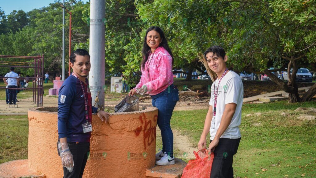 Juventudes impulsan el cuidado del medio ambiente a través de brigada de limpieza en el balneario “Dos Mulas” en Chetumal: IQJ