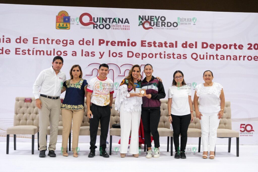 Entrega Mara Lezama el Premio Estatal del Deporte 2024 a logros históricos de atletas quintanarroenses en Chetumal