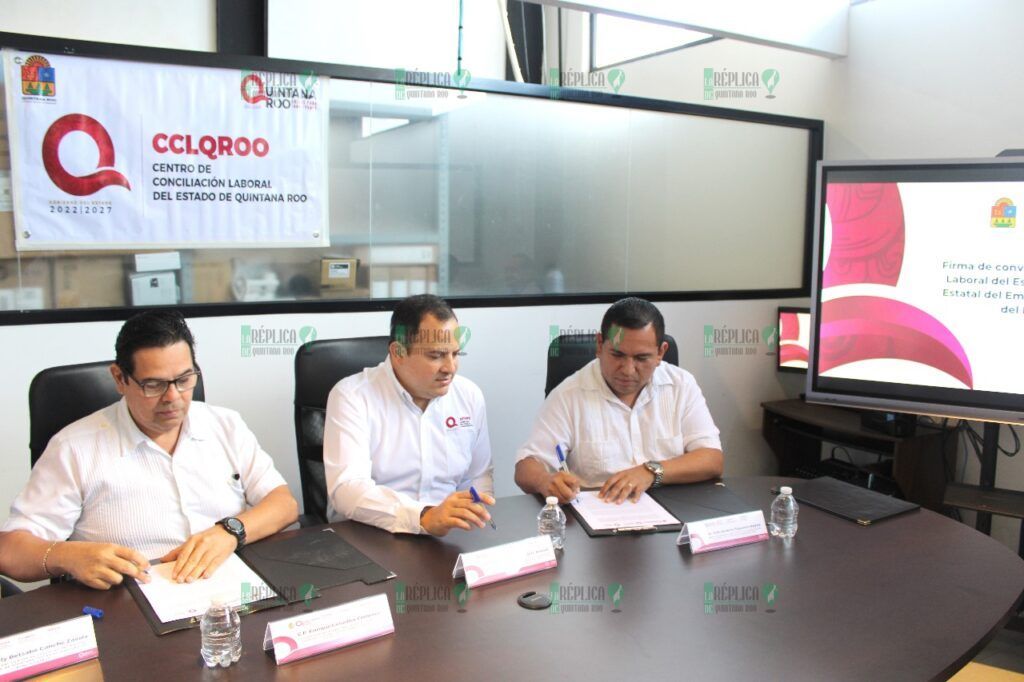 Firman convenio de colaboración el CCLQROO y el SEECAT para mayores oportunidades de empleo y paz laboral